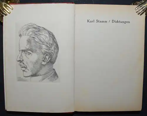 KARL STAMM - DICHTUNGEN - 1920 -  ERSTE GESAMTAUSGABE - LYRIK