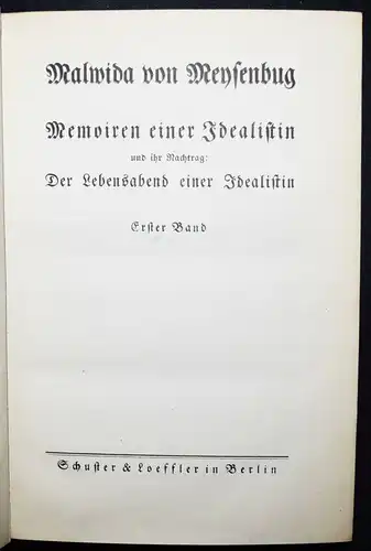 Meysenburg, Memoiren einer Idealistin  - Revolution, 1848-1849