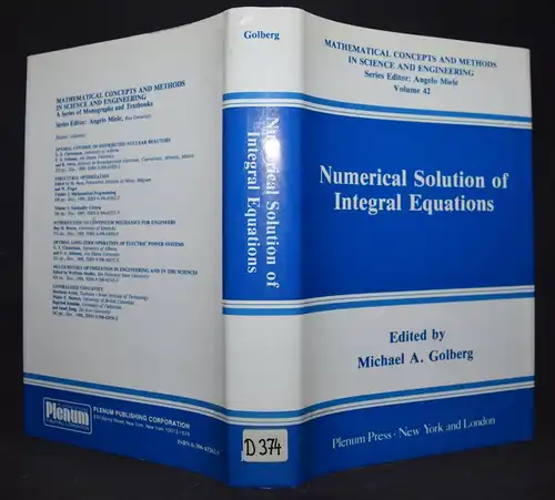 NUMERICAL SOLUTION OF INTEGRAL EQUATIONS - MICHAEL A. GOLBERG - 1990