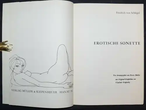 SCHLEGEL - EROTISCHE SONETTE 1969 - EROTIK - EROTIKA - KÖLN