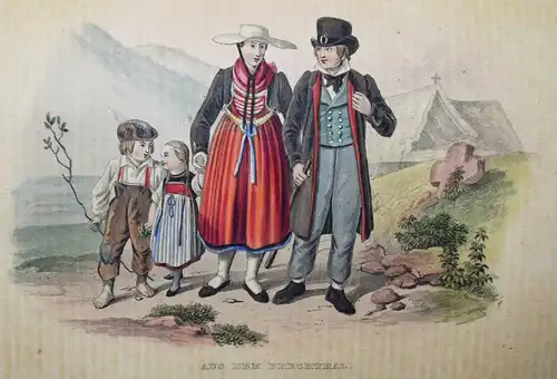 TRACHTEN Huhn, Universal-Lexikon vom Großherzogthum Baden Karlsruhe 1843 BADENIA