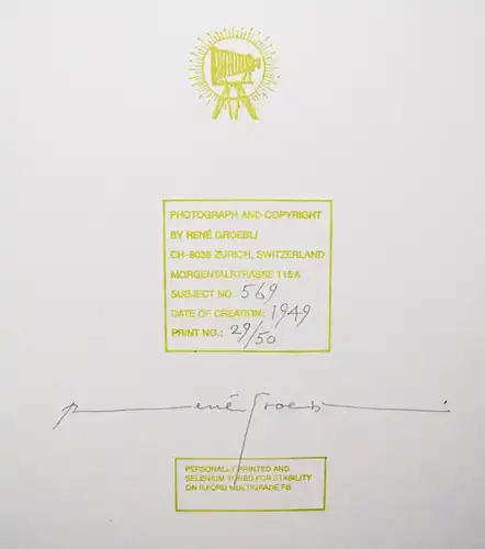 Groebli, Rail magic SIGNIERT NUMMERIERT 1/50 + ORIGINAL-PHOTOGRAPHIE