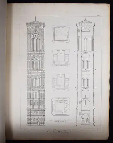 Florenz – Nelli, La Metropolitana Fiorentina Illustrata 1820 ITALIEN KIRCHENBAU