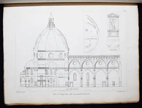 Florenz – Nelli, La Metropolitana Fiorentina Illustrata 1820 ITALIEN KIRCHENBAU