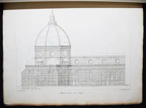 Florenz – Nelli, La Metropolitana Fiorentina Illustrata 1820 ITALIEN KIRCHENBAU