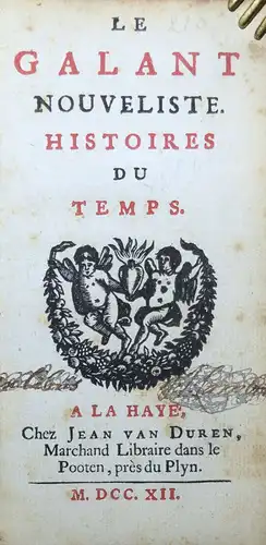 Le galant nouveliste - Gillot de Saintonge - Zweite Ausgabe 1712 - Barock