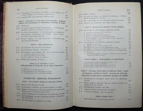 Hammer, Lehrbuch der ebenen und sphärischen Trigonometrie - 1897 MATHEMATIK