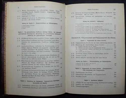 Hammer, Lehrbuch der ebenen und sphärischen Trigonometrie - 1897 MATHEMATIK