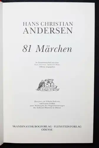 Andersen, 81 Märchen - Skandinavisk, Bokforlag 1980 - 8775011867