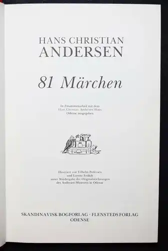 Andersen, 81 Märchen - Skandinavisk, Bokforlag 1980 - 