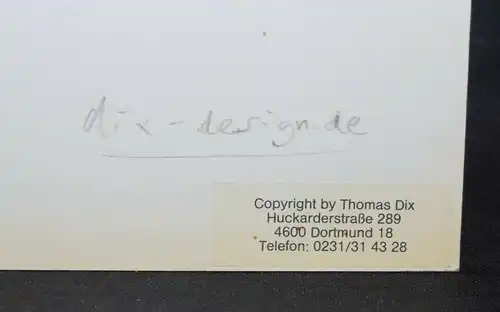 Schult, Orig.-Photographie SIGNIERT Kontaktabzug von Thomas Dix - AKTIONSKUNST