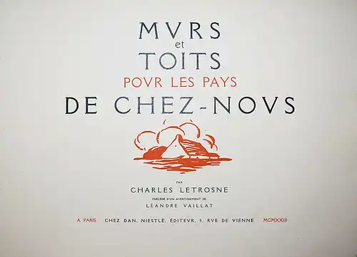 Charles Letrosne - Murs et toits pour les pays de chez-nous - 1923 - Vorlagen