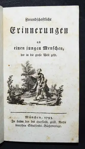 Schönberg, Freundliche Erinnerungen an einen jungen Menschen - 1792