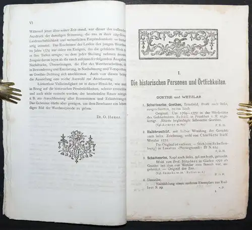 Goethe – Katalog der Werther-Ausstellung 1892