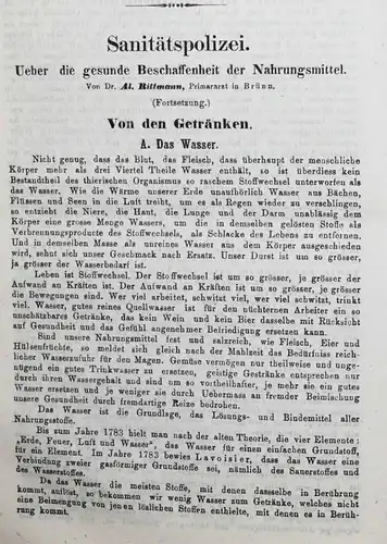 GERICHTSMEDIZIN - Kraus u. Pichler, Blätter für Staats-Arzneikunde 1866