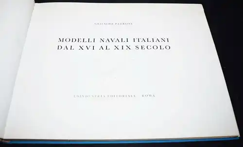 MODELLSCHIFFE MODELBAU SCHIFFE Patrone, Modelli navali italiani SIGNIERT