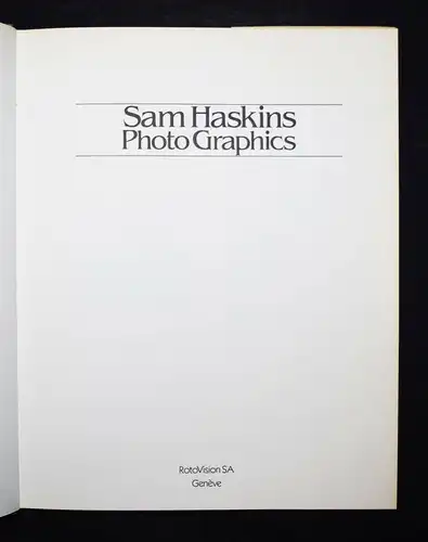 Haskins, Photo graphics SIGNIERT - ERSTE AUSGABE - AKTPHOTOGRAPHIE