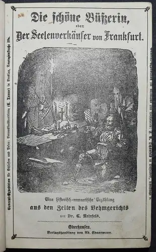 Reinfels - Die schöne Büßerin - Seltene Erstausgabe 1871 - Kolportage - Krimi