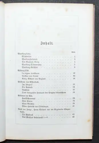 JOSEPH VICTOR SCHEFFEL - FRAU AVENTIURE - ERSTE AUSGABE 1863