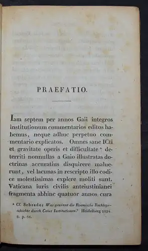 Buchholtz, Iuris civilis anteiustianianei vaticana 1828 ZIVILRECHT CIVIL RIGHTS