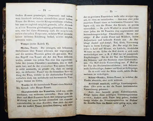 MUSIK-LEXIKON 1839 Gollmick, Kritische Terminologie für Musiker und Musikfreunde