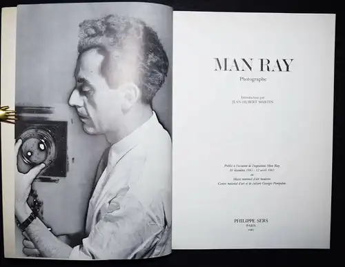 Martin, Man Ray, photographe. Sers 1981