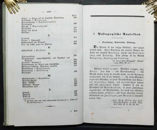 Heinsius, Die Pädagogik des Hauses - Erste Ausgabe - 1838