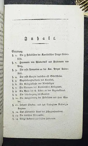 Millauer, Kritische Beiträge - 1820 - TSCHECHIEN - BÖHMEN - PRAG - STUDENTICA