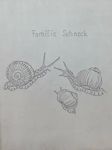 Horlacher, Familie Schneck - Original-Radierungen Schnecken