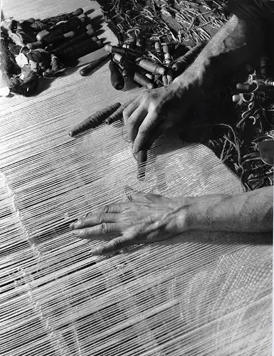 Robert Doisneau - 3 Original-Photographien zum Thema Weberei - 1945 - Textil