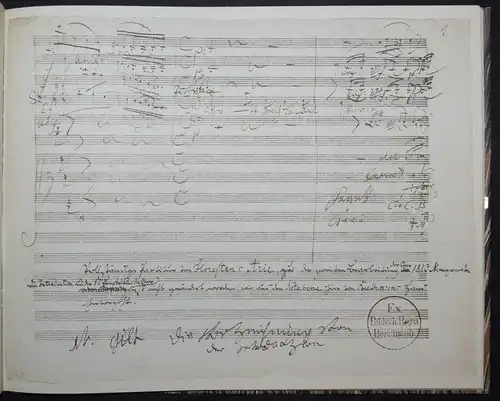 BEETHOVEN, GOTT, WELCH DUNKEL HIER / IN DES LEBENS FRÜHLINGSTAGEN  FAKSIMILE