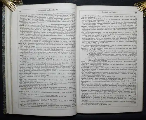 Sohncke, Bibliotheca mathematica - 1854 Mathematik