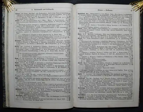 Sohncke, Bibliotheca mathematica - 1854 Mathematik