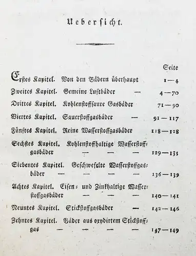 Schreger, Balneotechnik oder Anleitung, Kunstbaeder 1803 BALNEOLOGIE BÄDERKUNDE