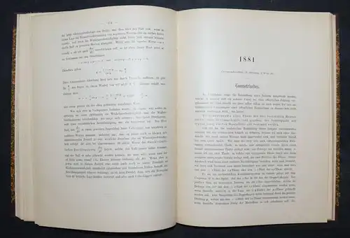 Baur, Mathematische und geodätische Abhandlungen - Geodäsie 1890 - Mathematik