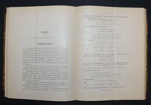 Baur, Mathematische und geodätische Abhandlungen - Geodäsie 1890 - Mathematik