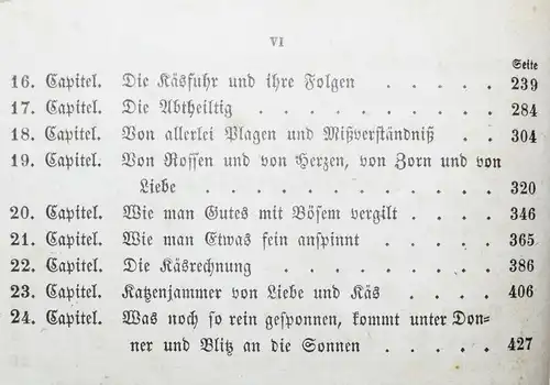 Jeremias Gotthelf, Die Käserei in der Vehfreude - 1850 - ERSTE AUSGABE