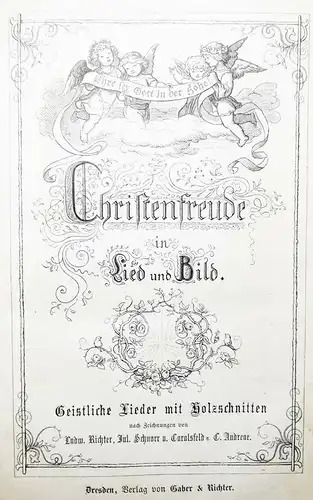HYMNOLOGIE GESANGBUCH KIRCHEN-LIEDER - Christenfreude in Lied und Bild 1861