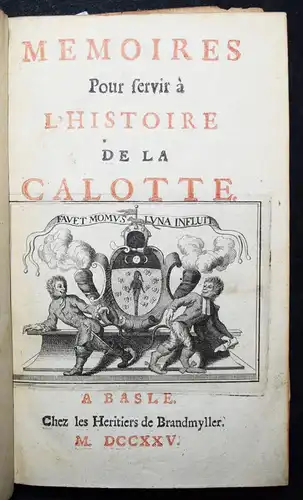 Plantavit de La Pause, Memoires pour servir à l’histoire de la Calotte 1725