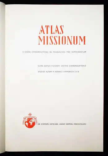 Schorer, Atlas missionum a Sacra Congregatione de propaganda fide depe ATLANTEN