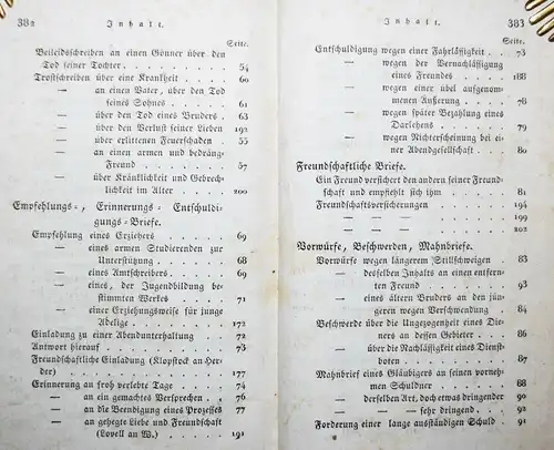 Ebersberg, Das Concept des Lebensklugen - 1828 ERSTE AUSGABE - BRIEFSTELLER