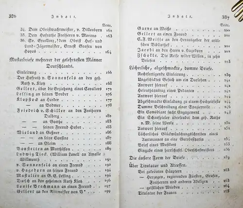 Ebersberg, Das Concept des Lebensklugen - 1828 ERSTE AUSGABE - BRIEFSTELLER