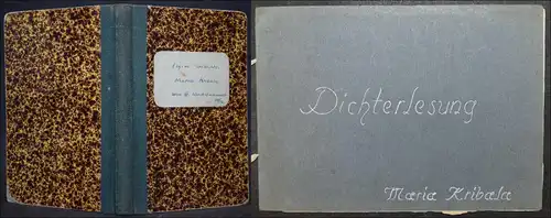 MARIA KRIBALA - EIGENE GEDICHTE - HANDSCHRIFT - 1947