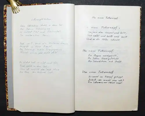 MARIA KRIBALA - EIGENE GEDICHTE - HANDSCHRIFT - 1947