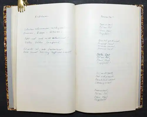 MARIA KRIBALA - EIGENE GEDICHTE - HANDSCHRIFT - 1947