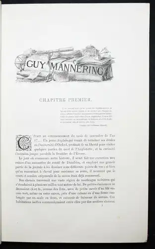 ASTROLOGY -  1882 - ASTROLOGIE - Scott, Guy mannering ou l’ astrologue