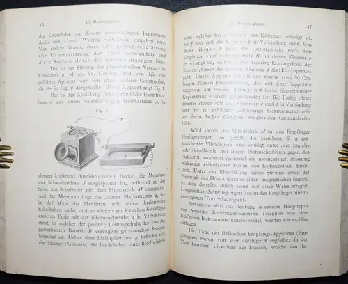 Schwartze, Telephon, Mikrophon und Radiophon 1883 ERSTE AUSGABE - TELEFON