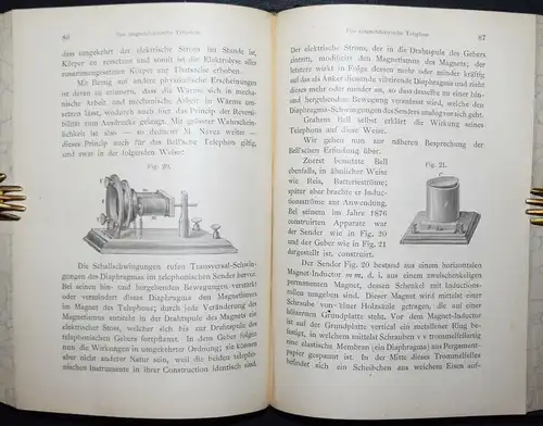 Schwartze, Telephon, Mikrophon und Radiophon 1883 ERSTE AUSGABE - TELEFON