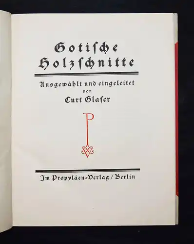 Glaser, Gotische Holzschnitte - GOTIK