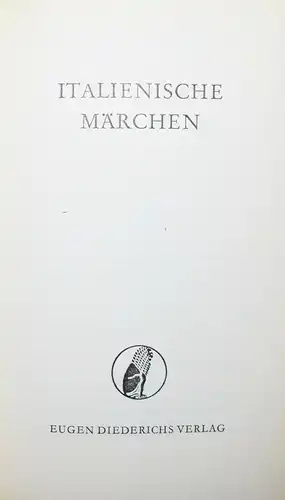 Italienische Märchen - 1959 - Keller - Ganzlederausgabe
